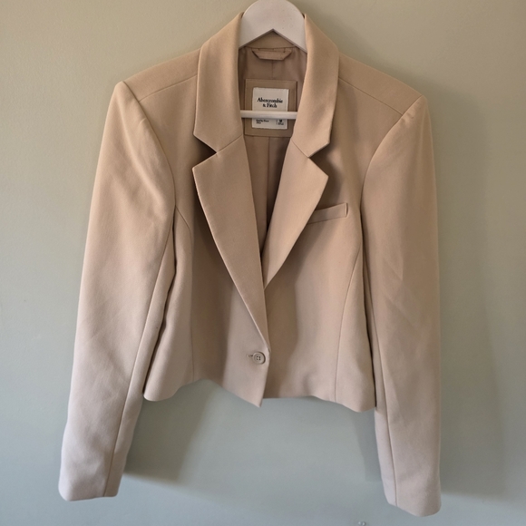 Abercrombie & Fitch M Normcore Contemporary Power Dressing Office Cropped Blazer - Picture 1 of 13
